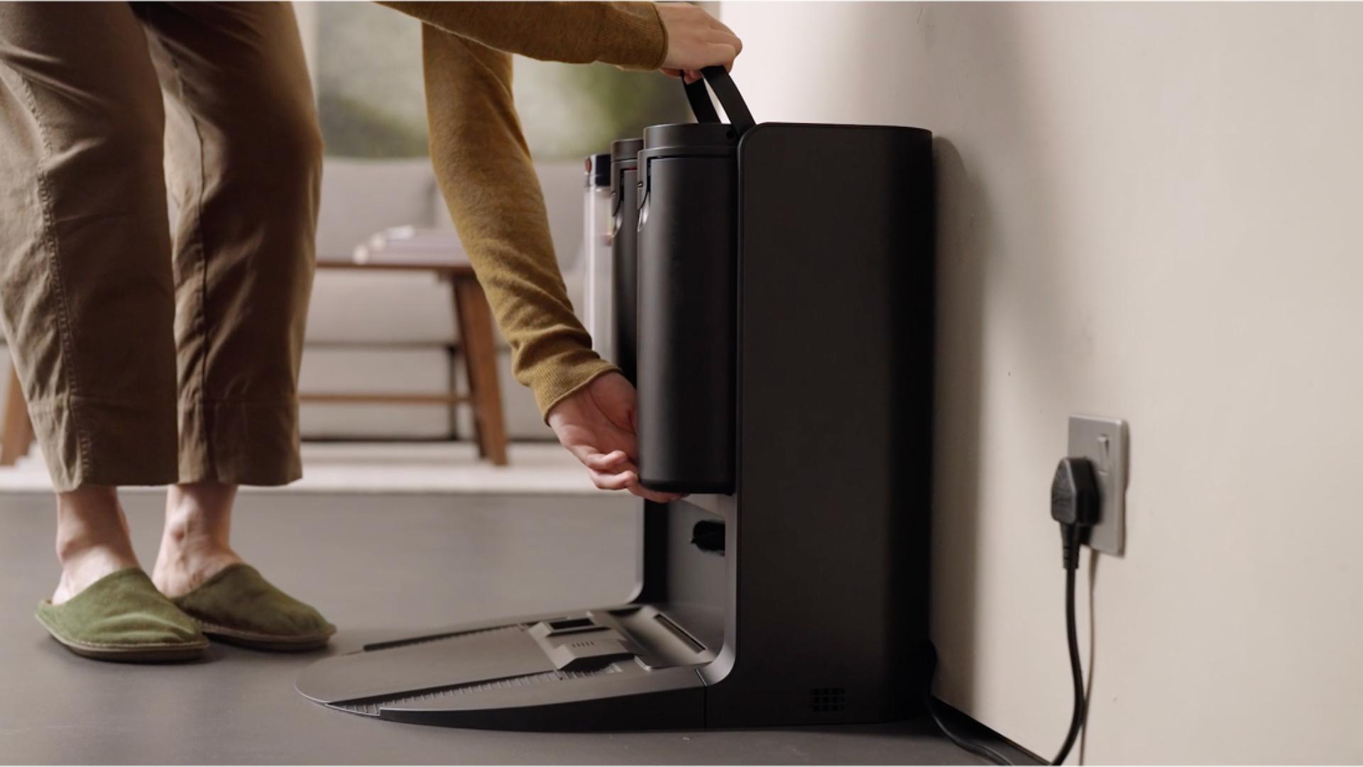 The Dyson Spot+Scrub Ai docking station.