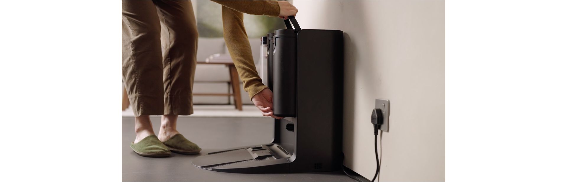 The Dyson Spot+Scrub Ai docking station.