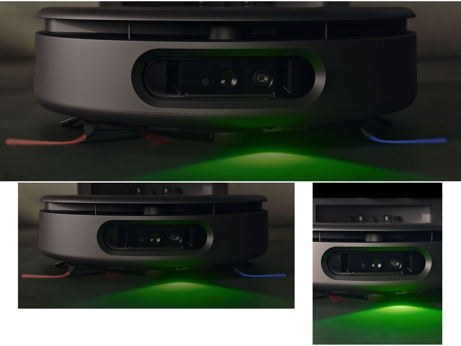 Il robot aspirapolvere lavapavimenti Dyson Spot+Scrub Ai utilizza l’illuminazione per individuare e identificare le macchie.