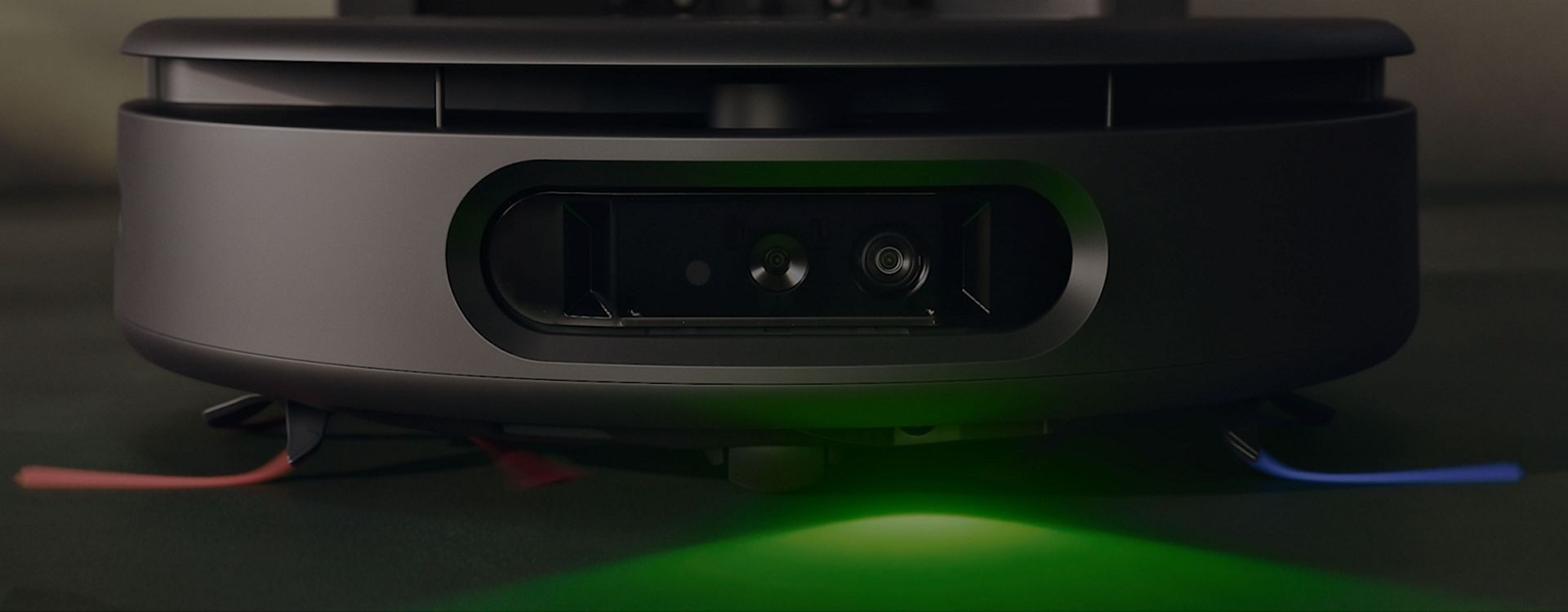 The Dyson Spot+Scrub Ai wet and dry robot vacuum uses illumination to help spot and identify stains.