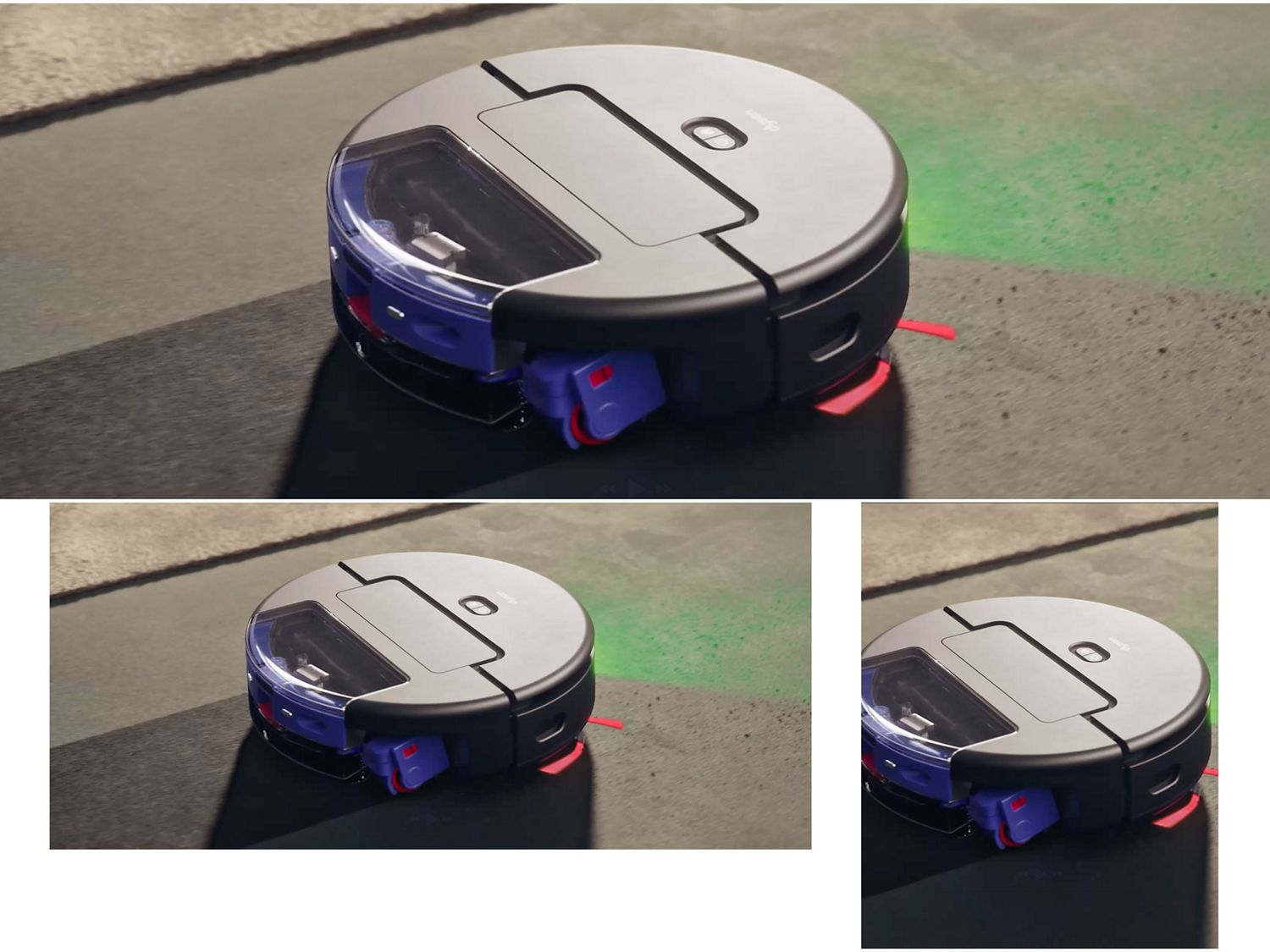 The Dyson Spot+Scrub Ai wet and dry robot vacuum uses illumination to help spot and identify stains.