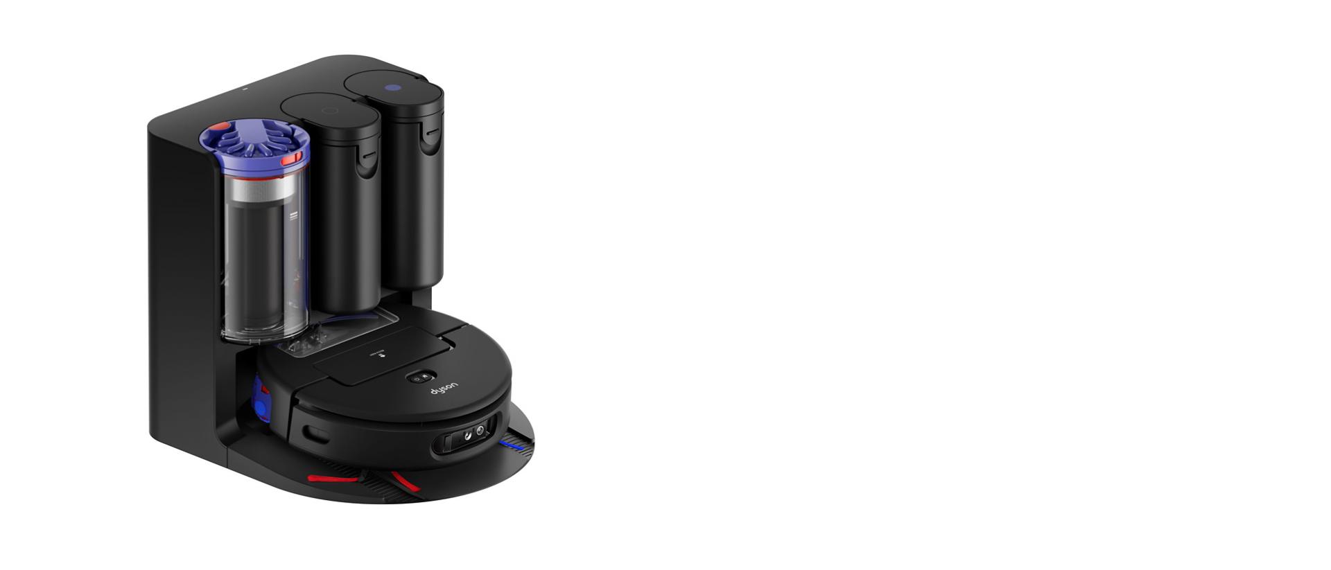 المكنسة الروبوت Dyson Spot+Scrub Ai في محطة الإرساء الخاصة بها.