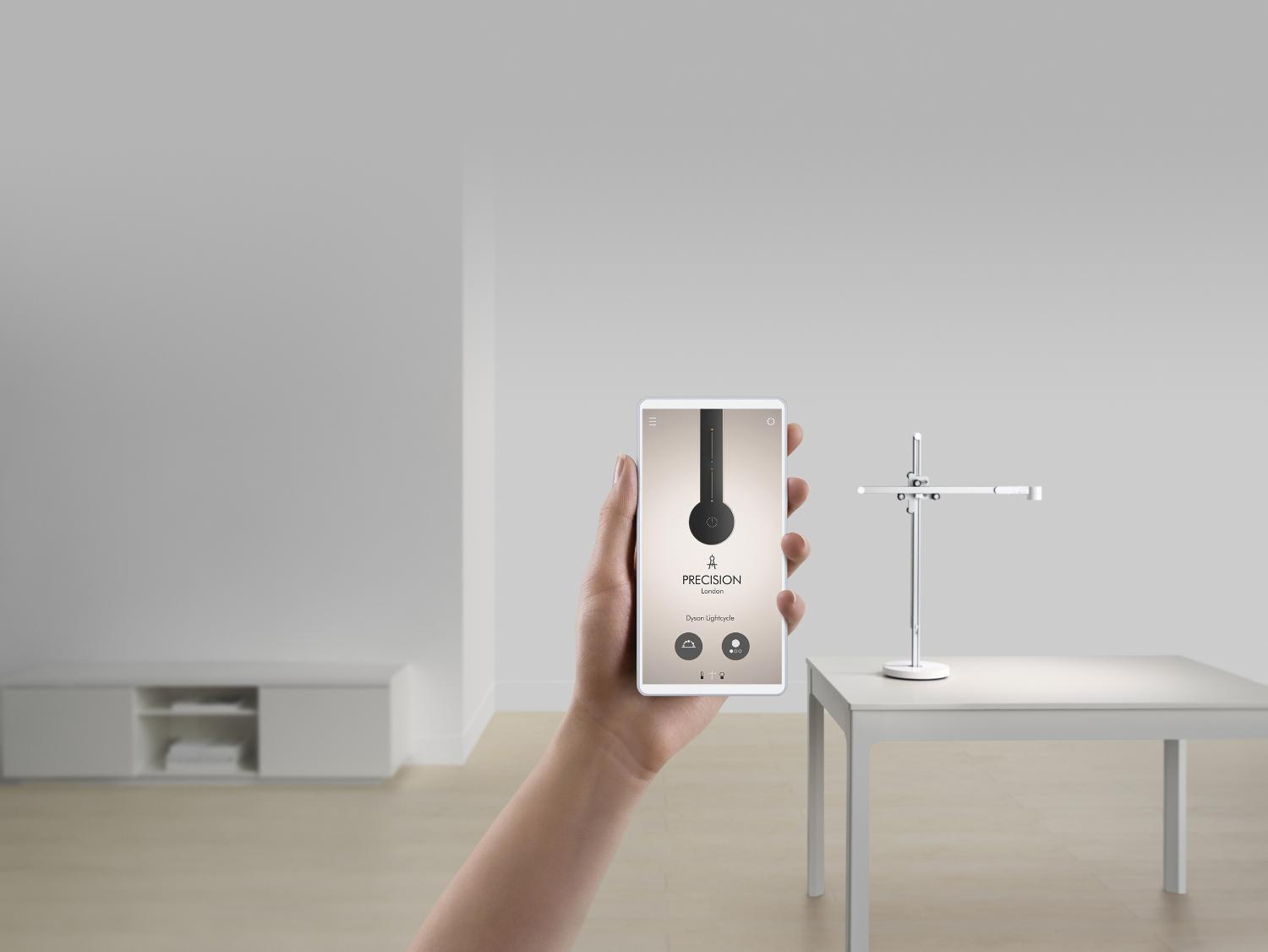 Smartphone showing the Dyson Link app