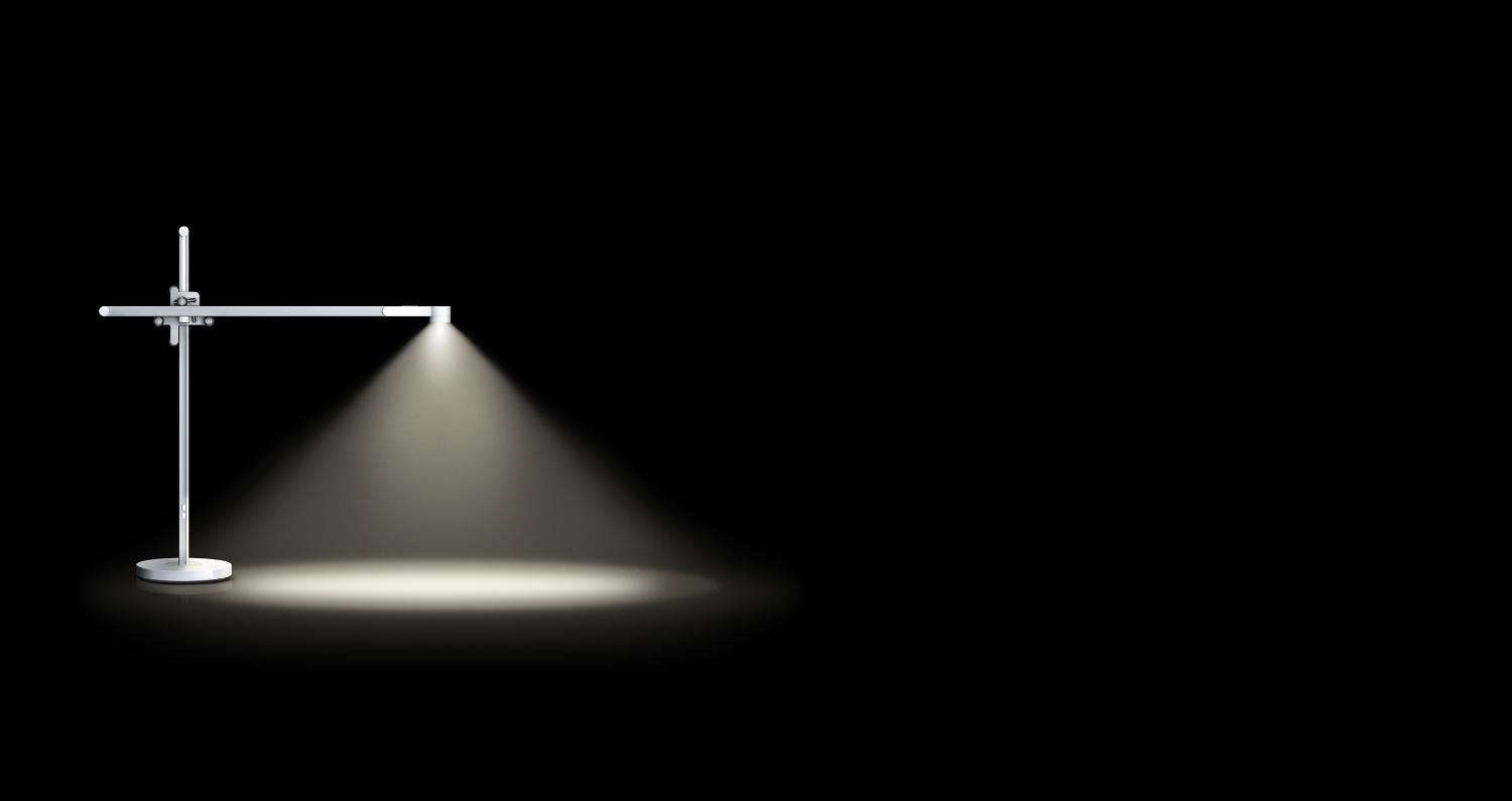 Dyson desk and floor lamp's glare reduction system