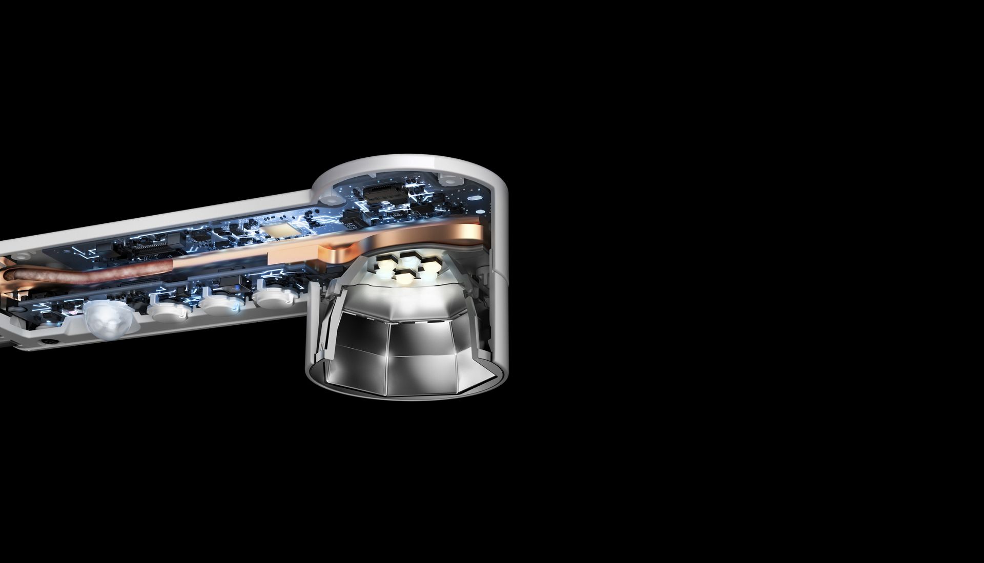 Dyson Solarcycle™ light with heat pipe cooling technology