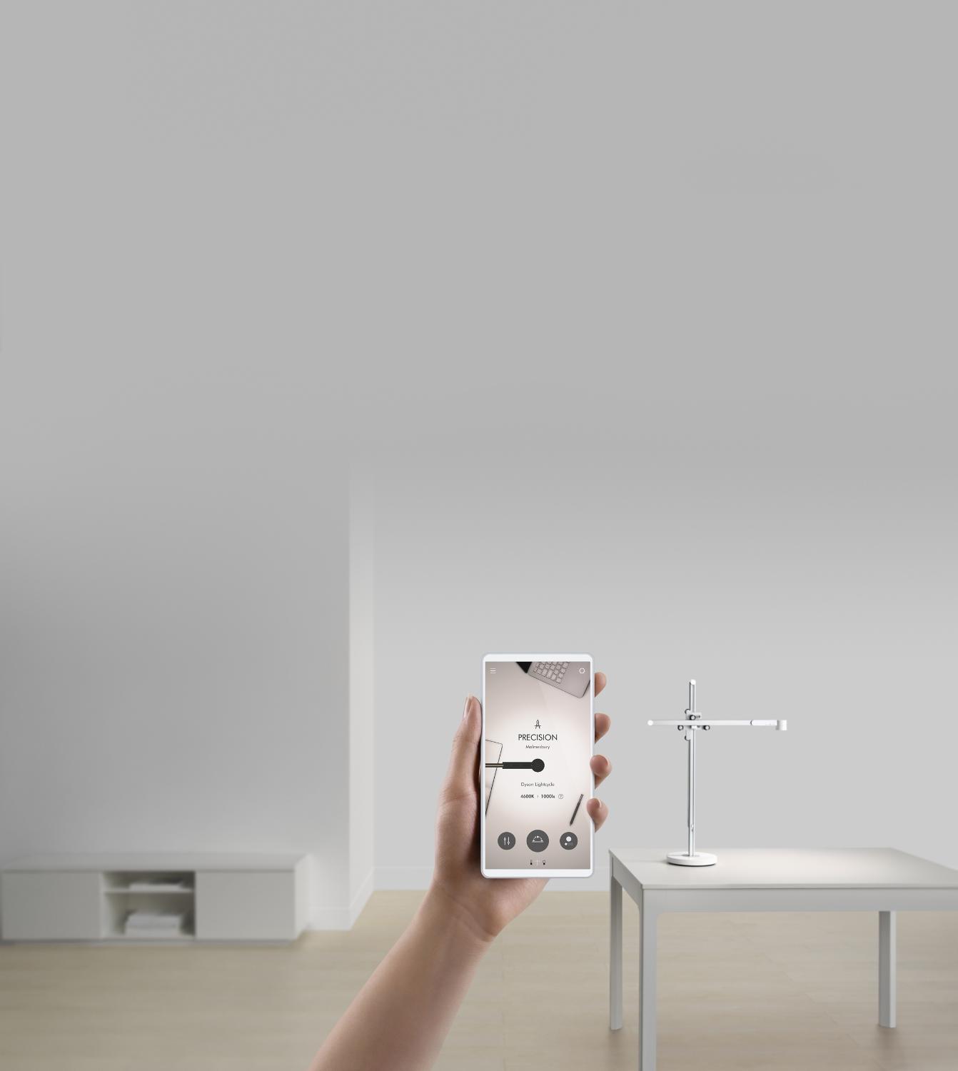 Phone showing Dyson Link app