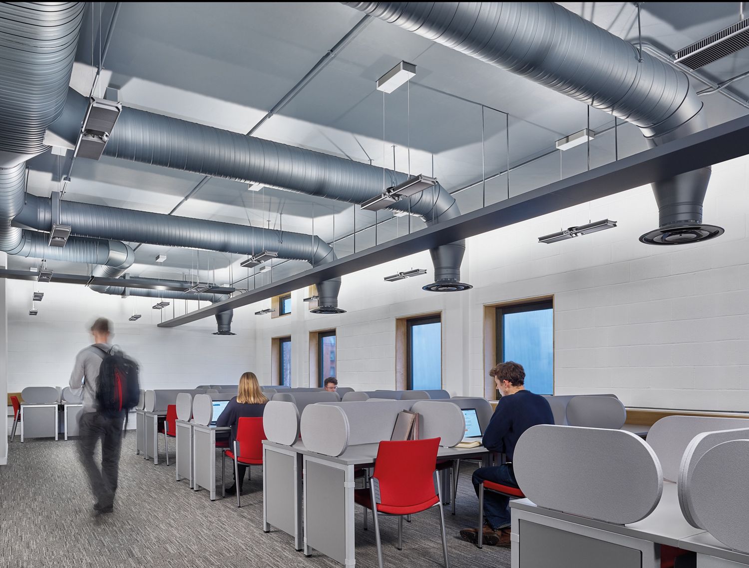 Dyson Leuchte im Wartezimmer