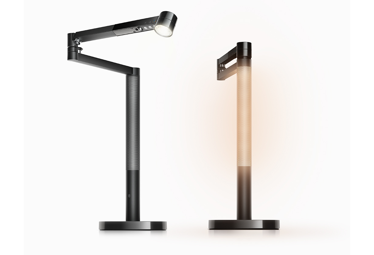 Dyson Solarcycle Morph desk light Black/Black front view