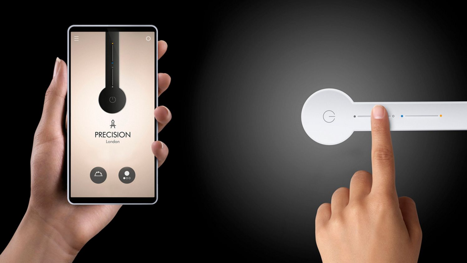 Owner uses the MyDyson app to control their Dyson light. 