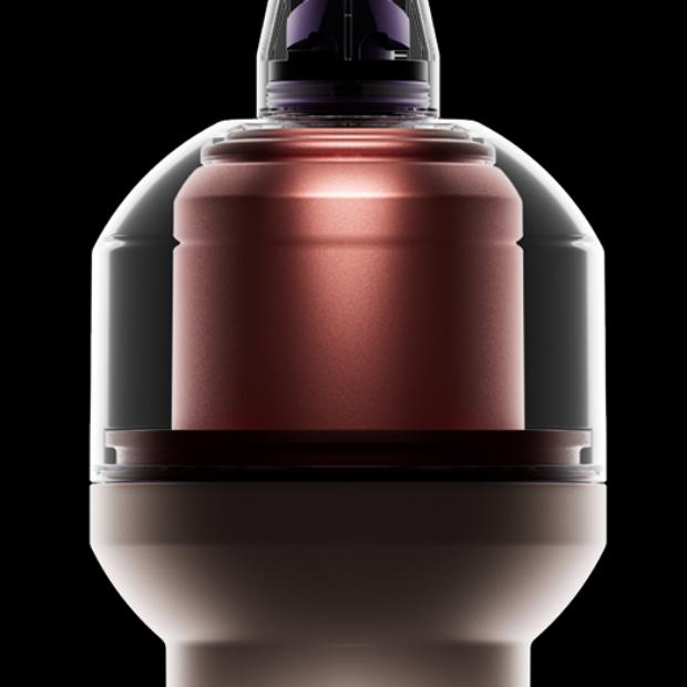 The Dyson CameraJet toothbrush tank.