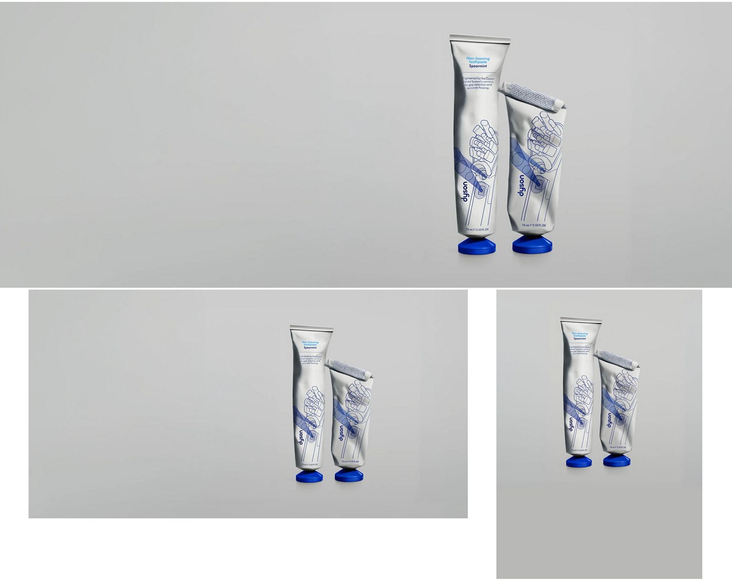 Dyson non-foaming toothpaste.