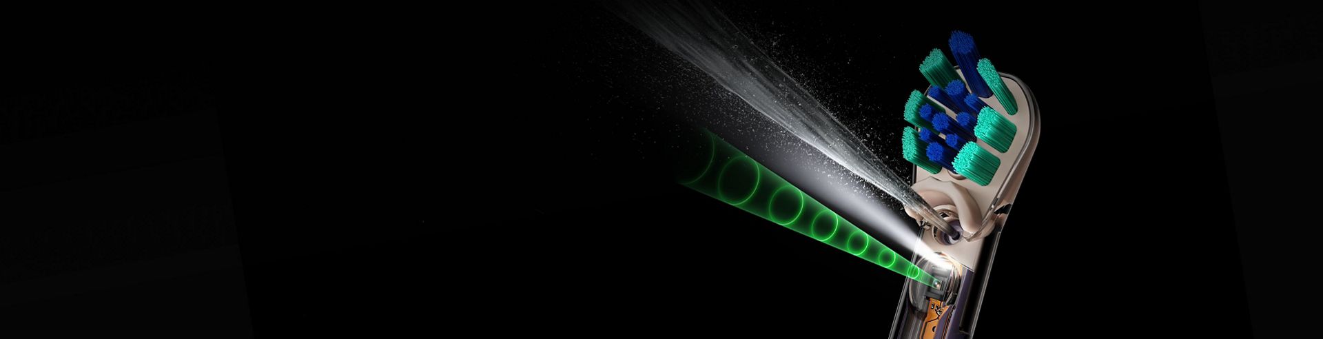 Dyson CameraJet 水牙線電動牙刷能噴射一股錐形噴流以噴洗牙縫