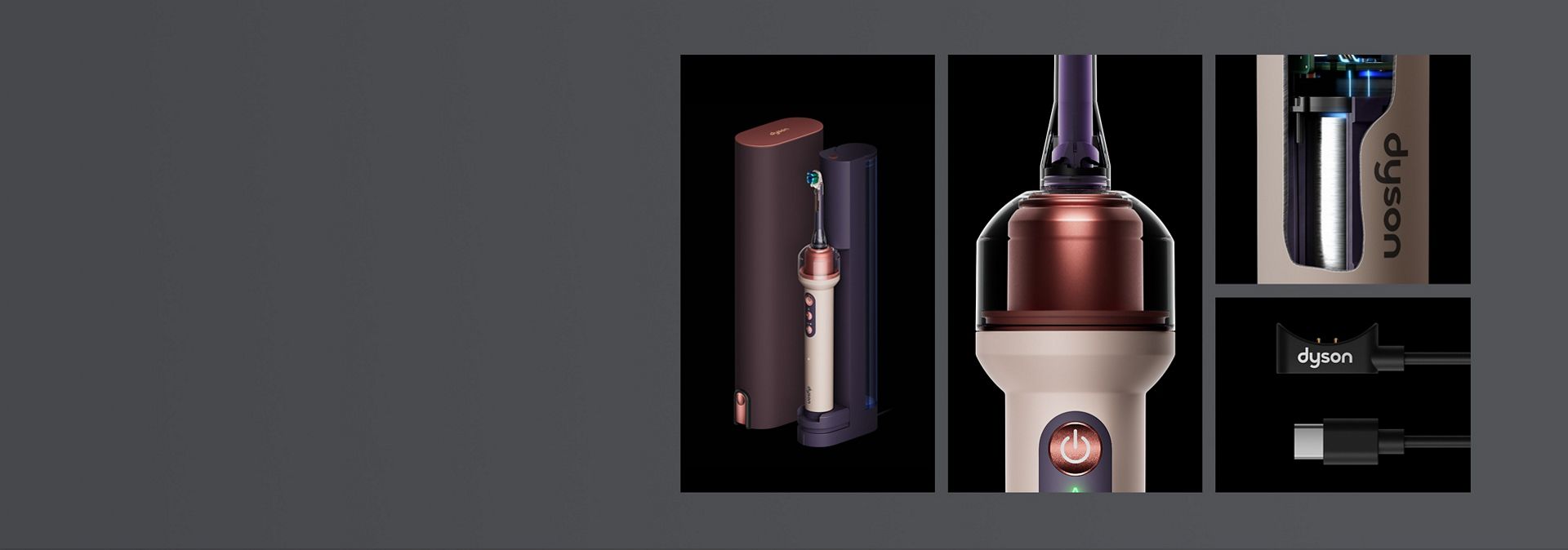 Dyson CameraJet 水牙線電動牙刷的一系列配件及備用零件