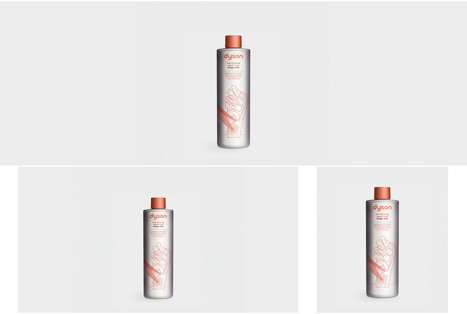 Dyson Low-foaming mouth rinse.