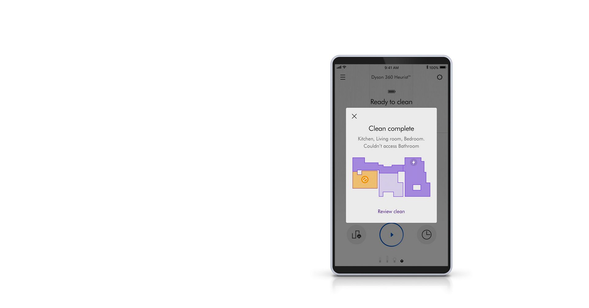 Dyson Link App auf einem Smartphone