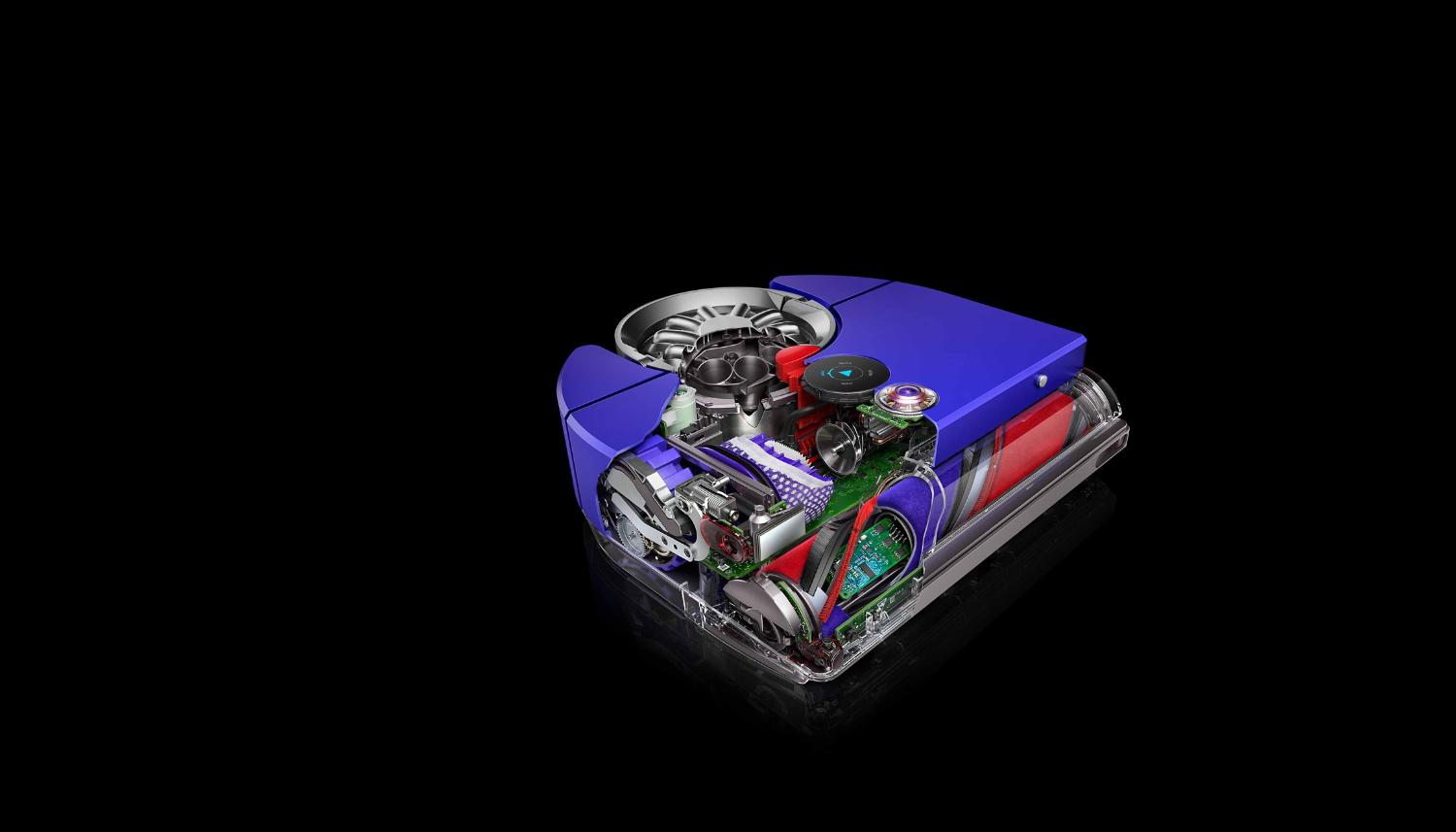 Schnittdarstellung des Dyson Hyperdymium Motors des Saugroboters.
