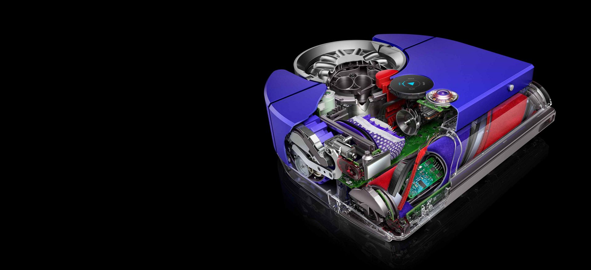 Cutaway image of the robot's Dyson Hyperdymium motor