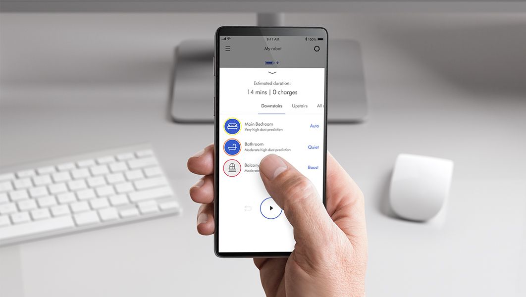 The Dyson Cloud screen of the MyDyson app.
