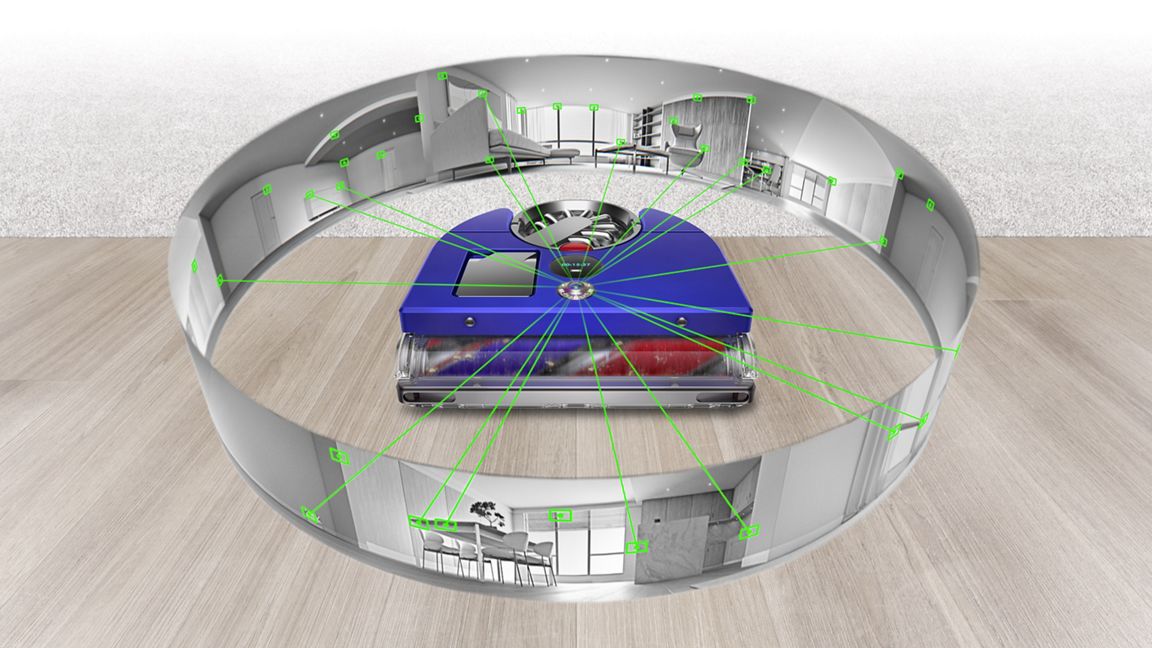 Dyson 360 Vis Nav robot vacuum (Blue/Nickel)