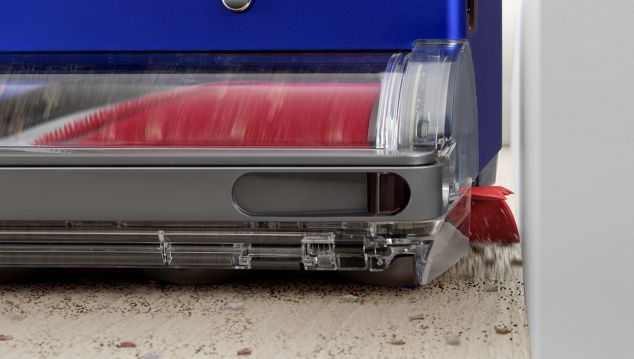 Dyson 360 Vis Nav™ Saugroboter reinigt entlang Wand