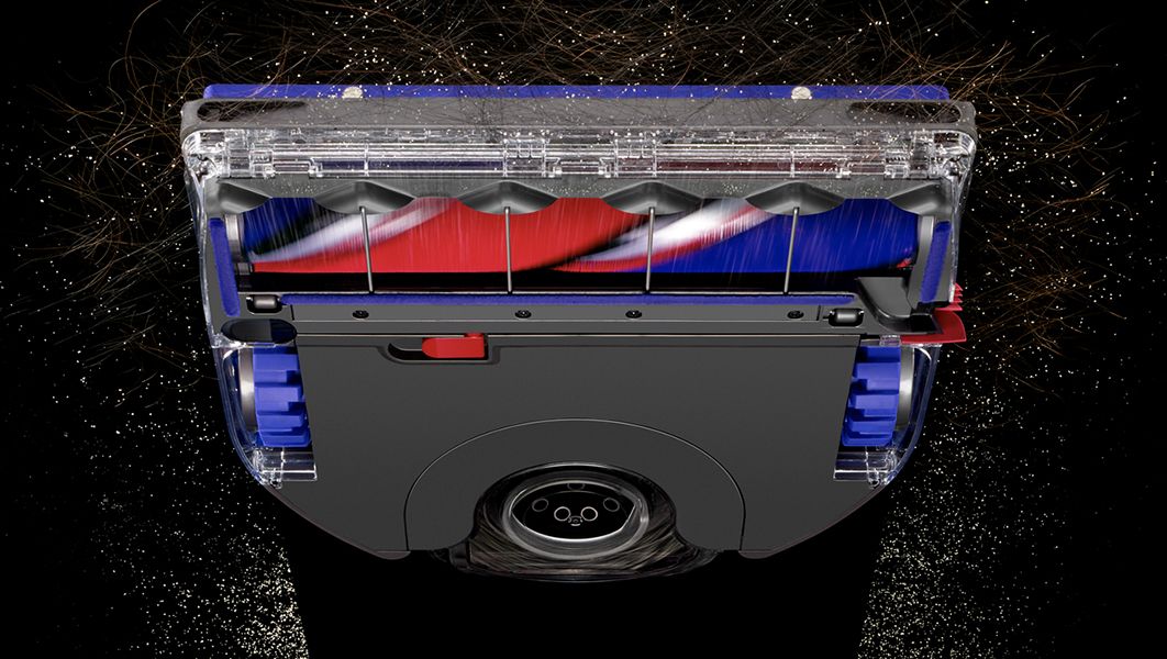 Dyson 360 Vis Nav qui nettoie les sols durs et les tapis