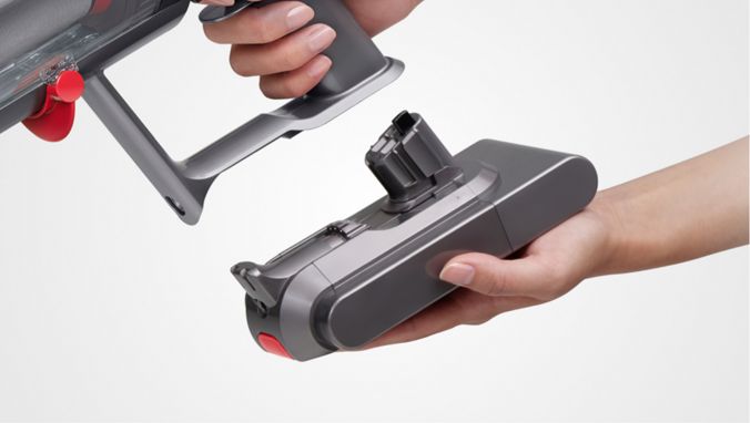La batería intercambiable de la aspiradora Dyson V11™
