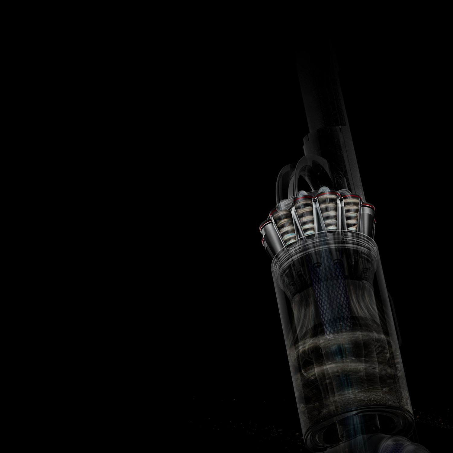 Cutaway of powerful cyclones.