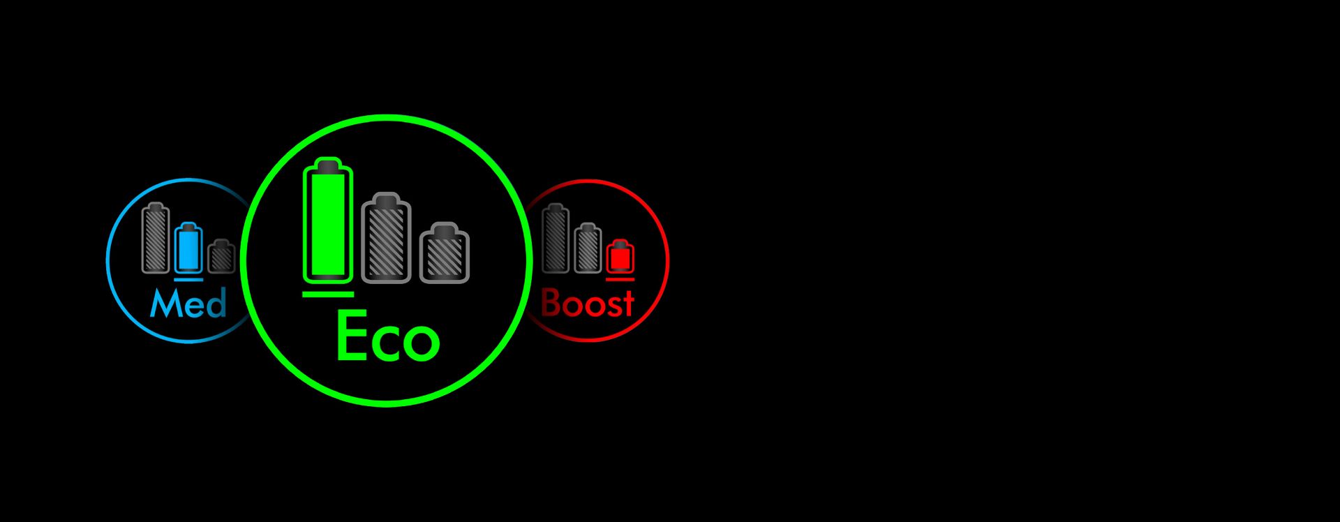 Alternativer for power modes.
