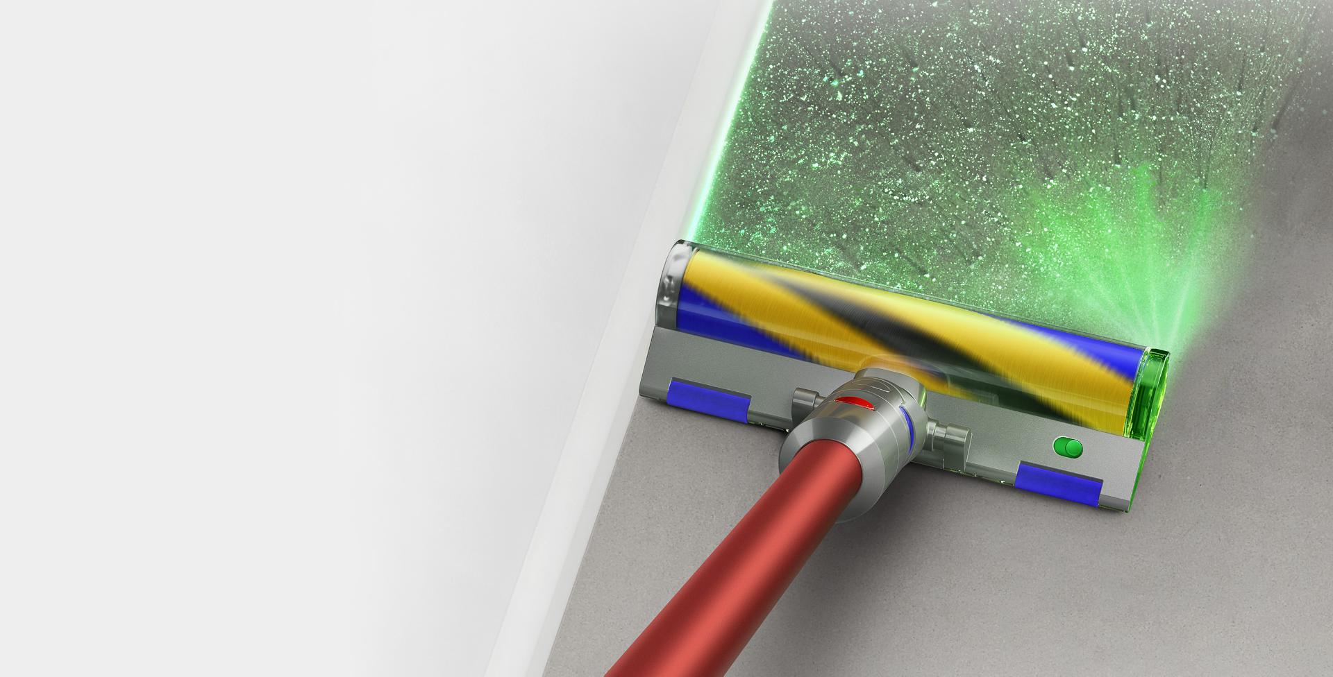 Capăt de curățare cu iluminare.