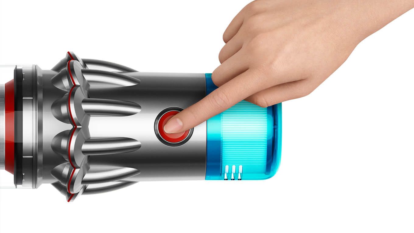 Nahaufnahme der Ein-/Aus-Taste des Dyson V12™ Dyson V12™ Power Button