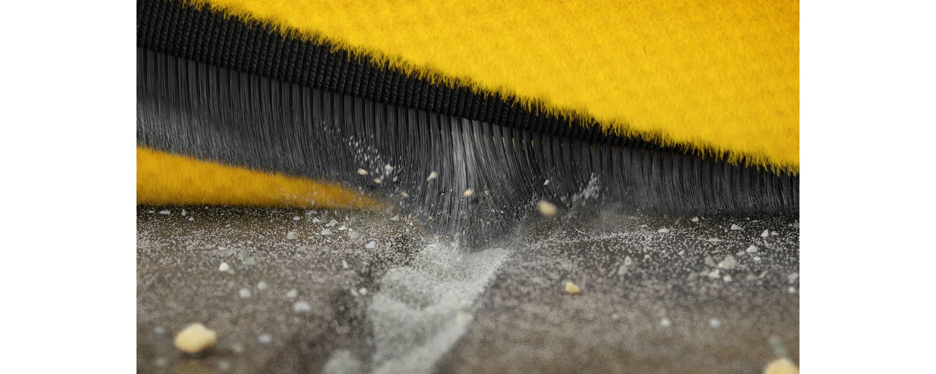 I filamenti in fibra di carbonio della spazzola