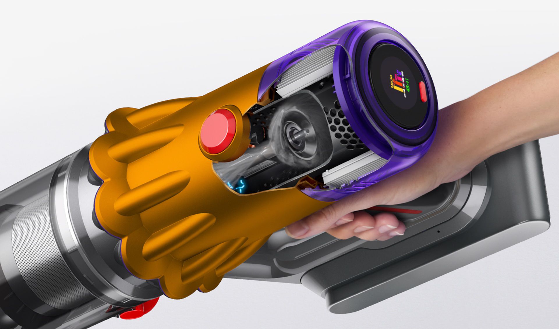 Schnittbild des Dyson Hyperdymium Motors