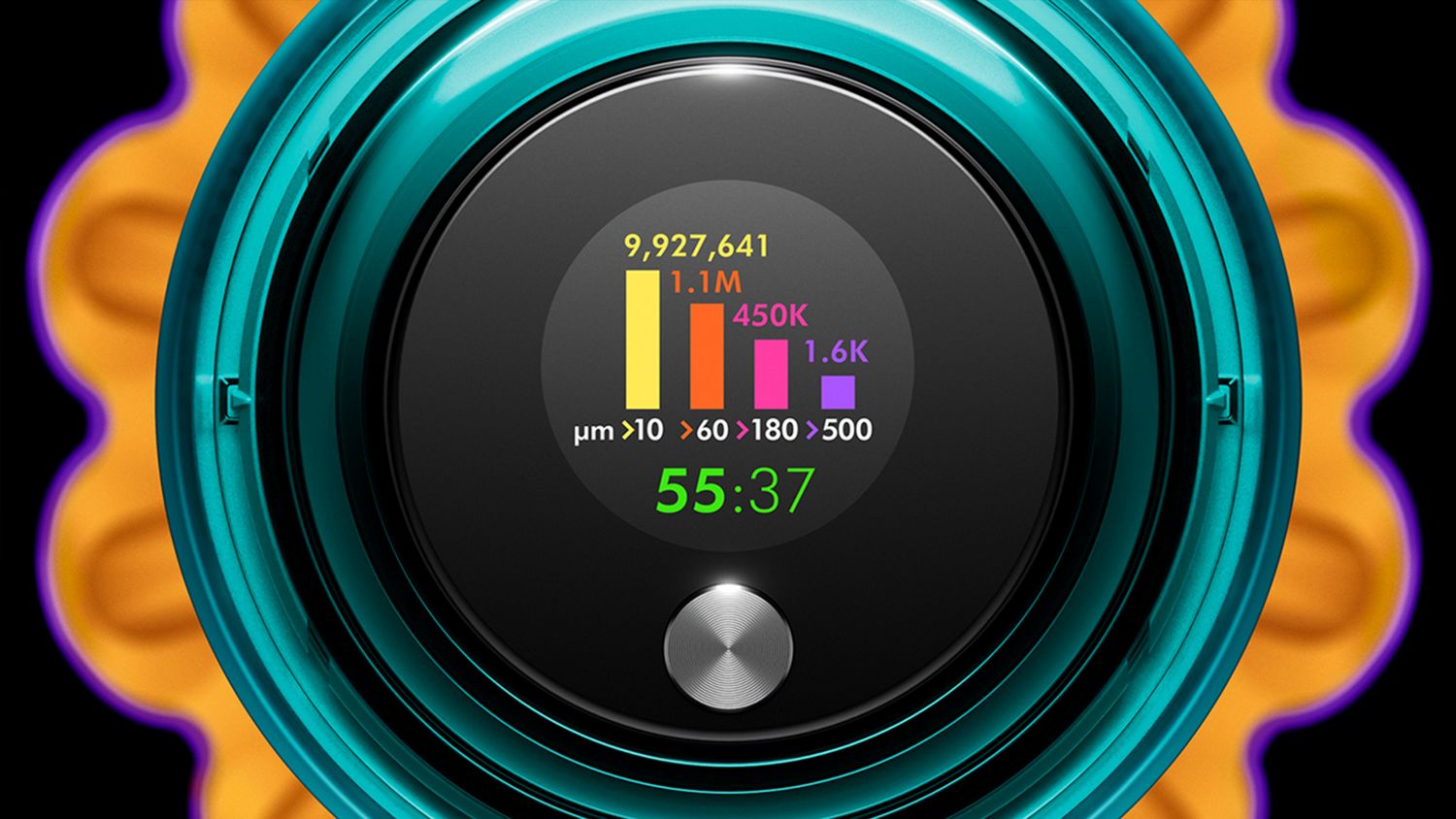 Dyson V12 Detect Slimの画面。