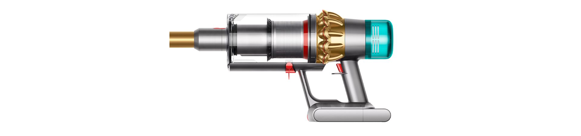 The Dyson V15 Detect vacuum, exclusively in gold