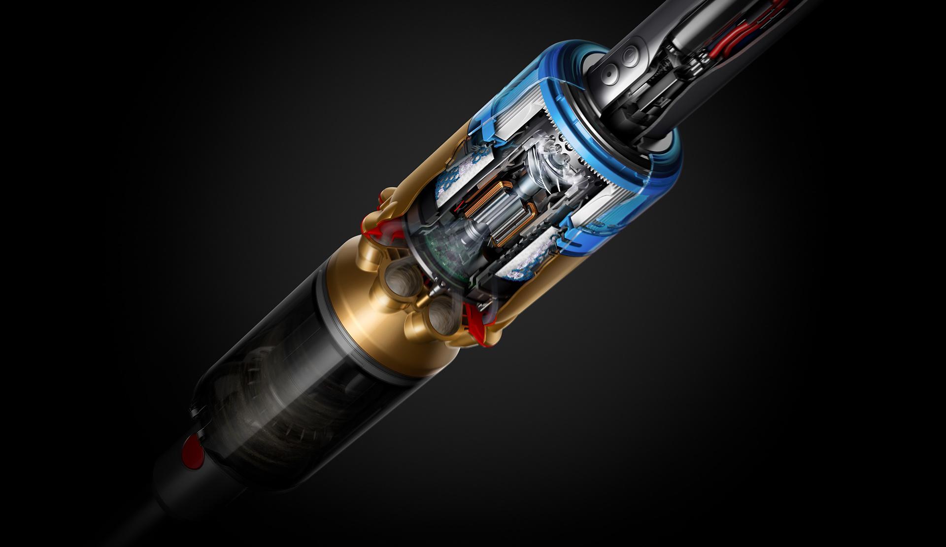 다이슨 옴니-글라이드 청소기의 헤파 필터 해부도