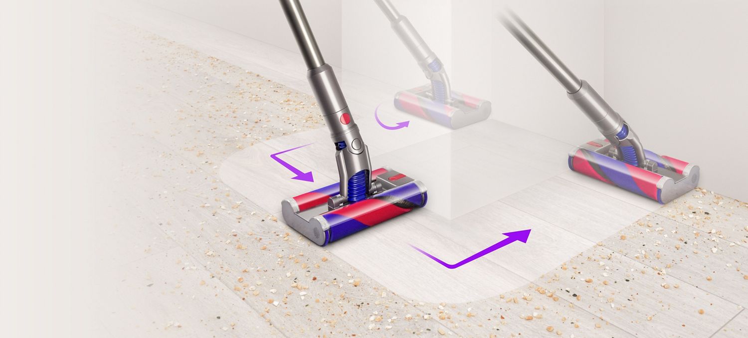 Dyson Omni-glide vacuum manoeuvring around obstacles