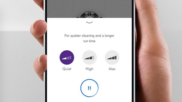 Modalità nell’app Dyson Link del Dyson 360 Heurist robot aspirapolvere