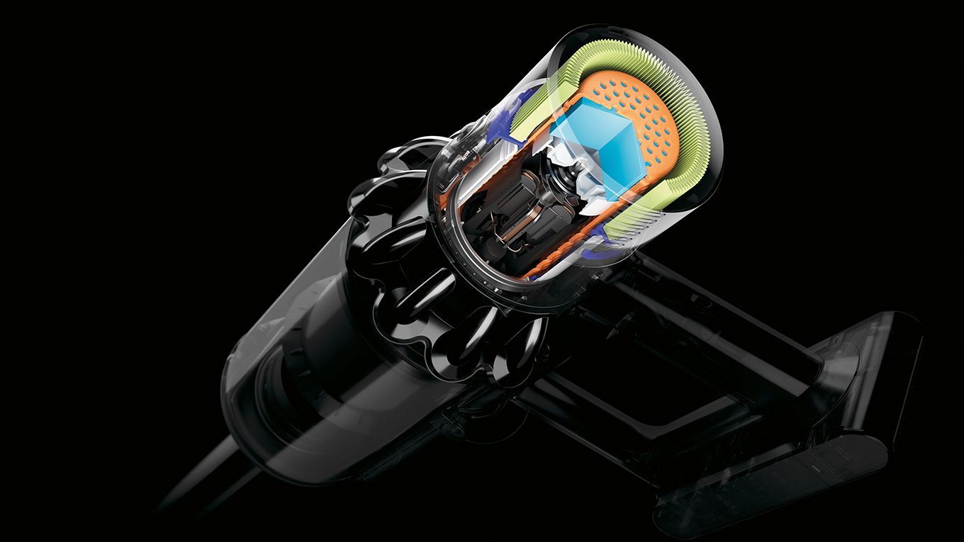 Coupe du système de réduction sonore aspirateurs sans fil dyson