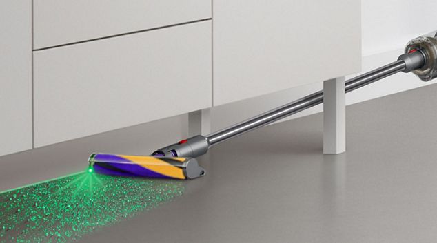  Laser Slim Fluffy Bodendüse auf einem Hartboden