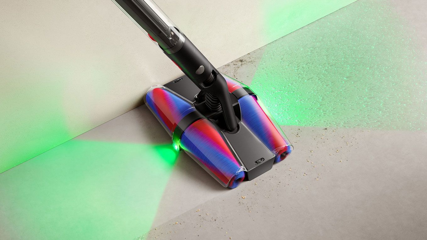 Dyson PencilVac™ - Fluffycone™ Bodendüse in Nahaufnahme