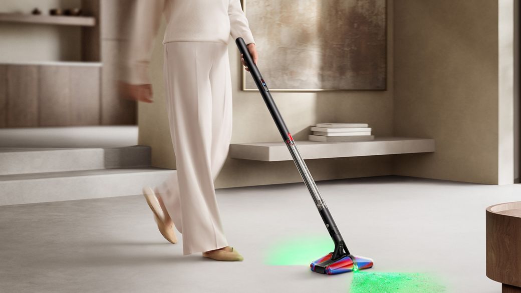 Pembersih Dyson PencilVac Fluffycones digunakan untuk membersihkan seluruh bagian rumah.