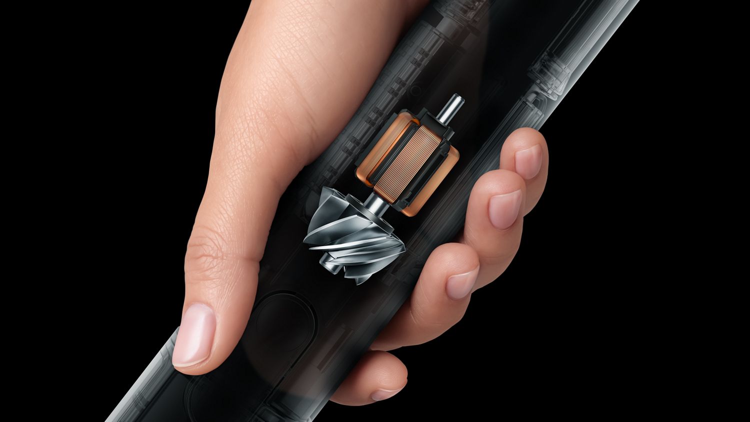 Dyson PencilVac Fluffycones™ | Fluffycones™ de-tangle hair