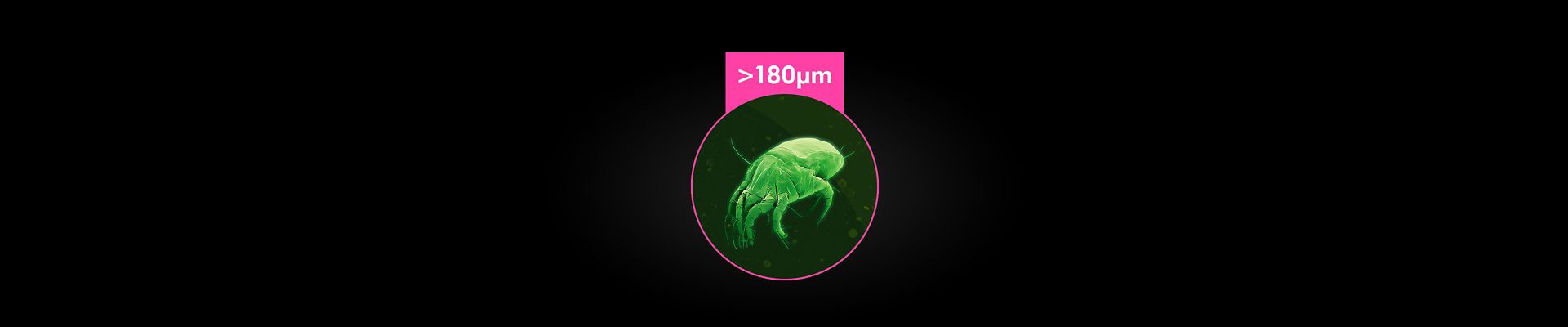 Partikel, die größer als 180 µm sind