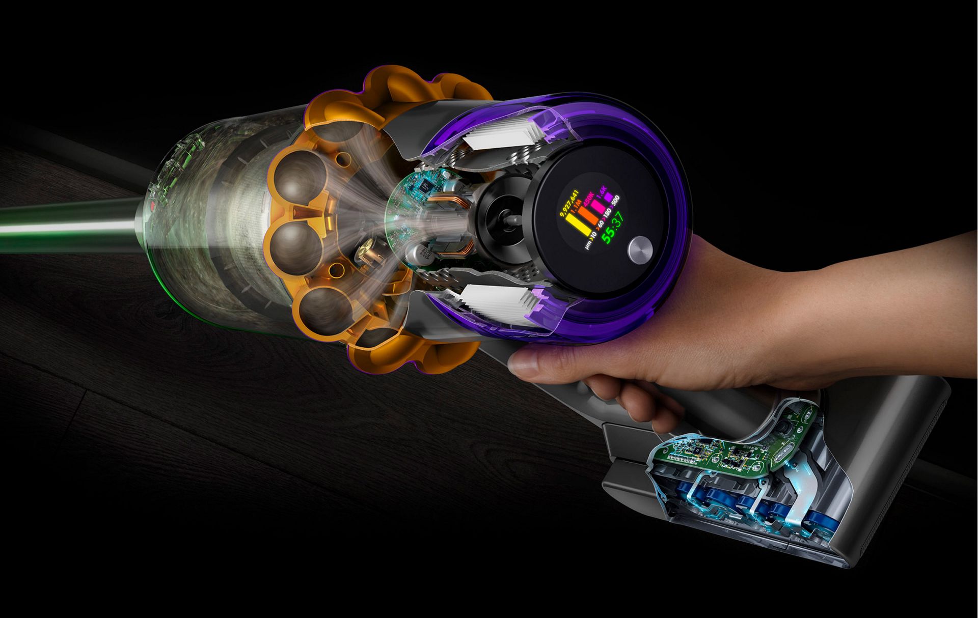 Querschnitt vom Dyson Staubsauger V15™