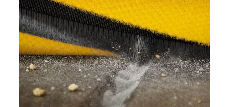 Dyson V15 vacuum brush bar with carbon fiber filaments