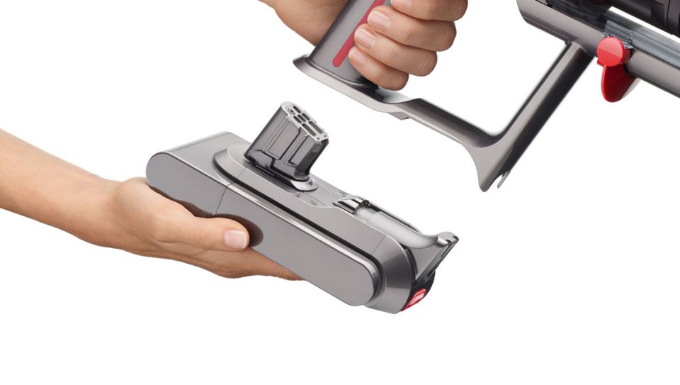 Herausnehmbarer Akkusatz des Dyson V12™ Staubsaugers