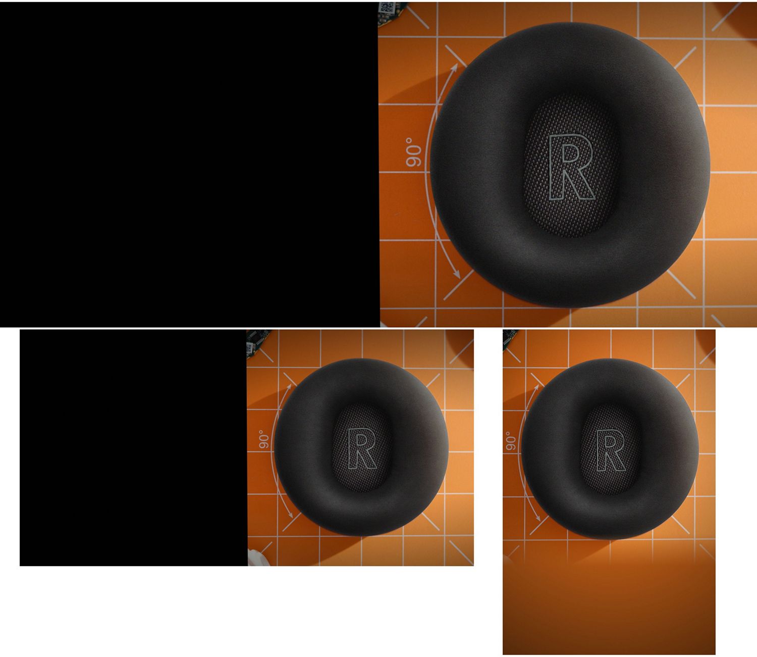 Dyson ontracイヤークッションのクローズアップ