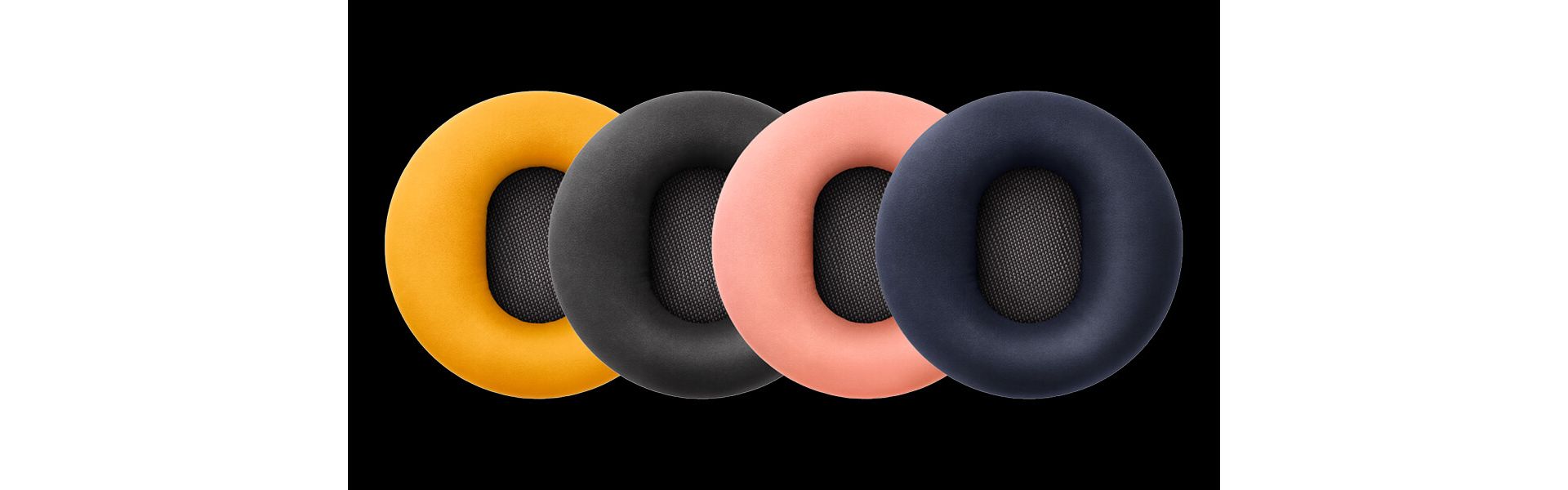 Several Dyson OnTrac ear cushions in different colours.