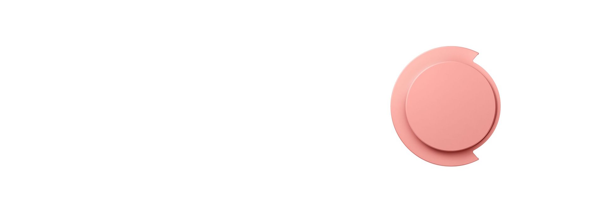 I padiglioni esterni Dyson OnTrac in Ceramic Oyster Pink.