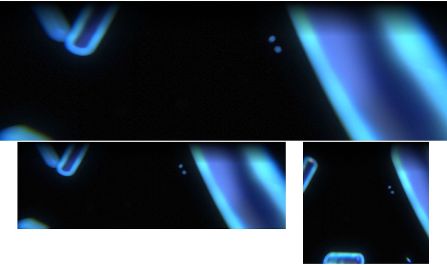 Microscopic view of probiotic molecules in the Dyson 02 Probiotic hard floor cleaning solution.